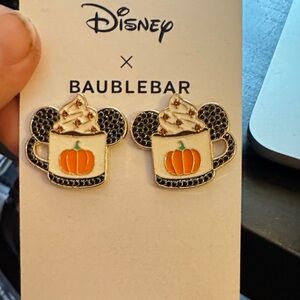 Disney x BaubleBar Pumpkin Latte Earrings